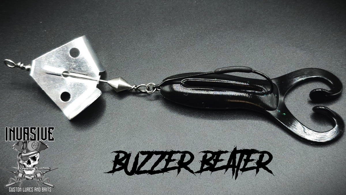 The Buzzer Beater - Inline Buzz Bait – Invasive Custom Lures and Baits