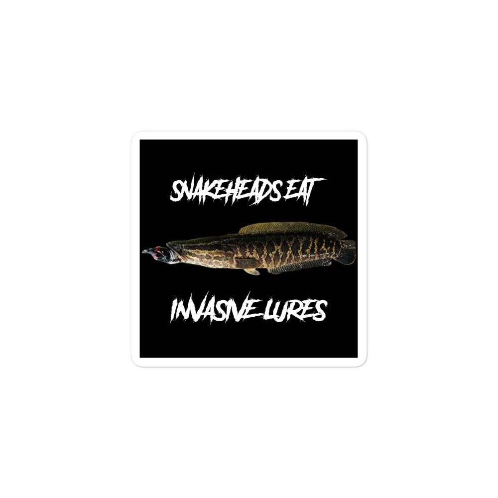 Snakeheads Eat Invasive Stickers