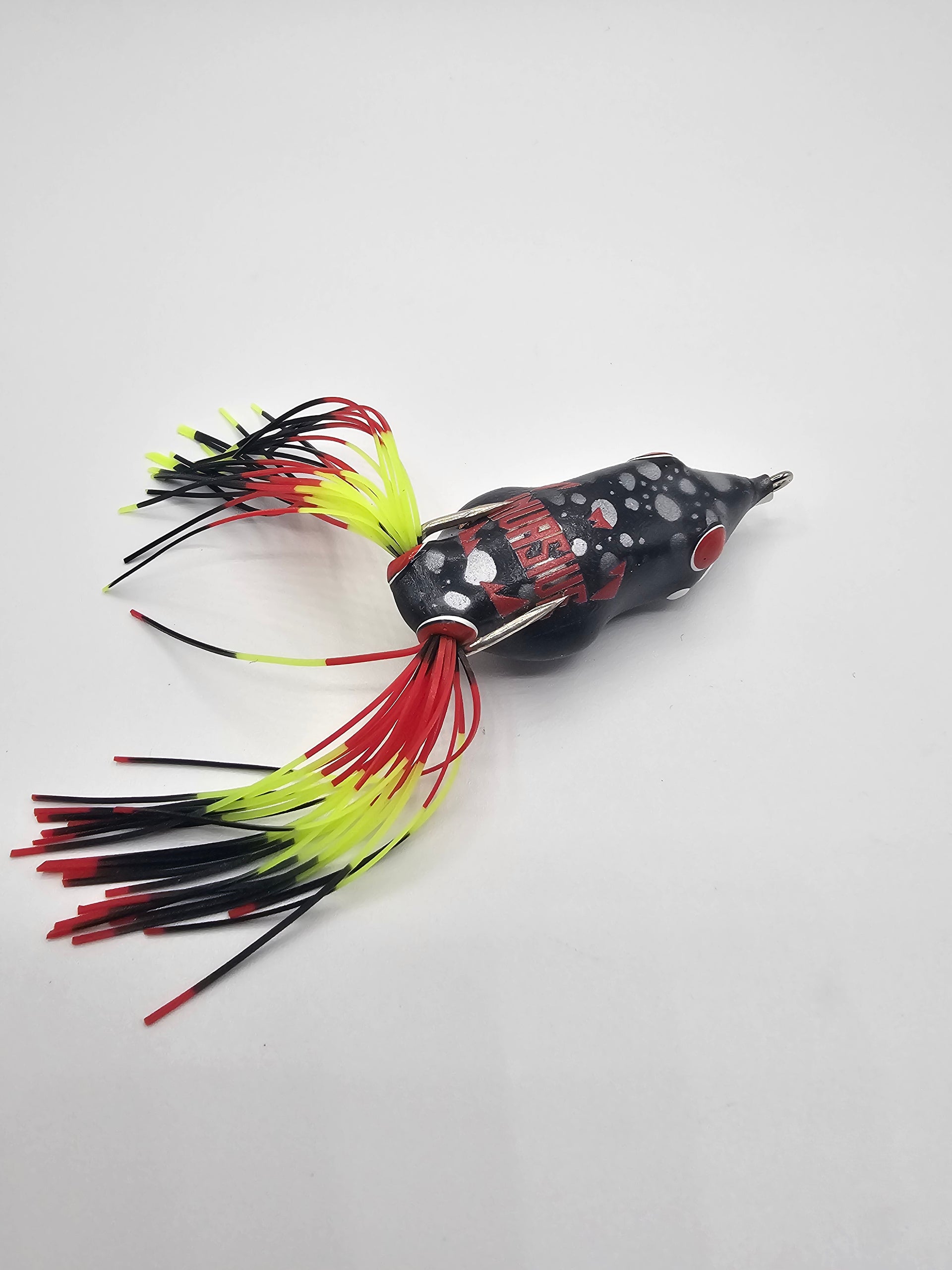 eager frog fishing lure Swamp Walker Topwater DRAG+PRESSURE_specs002:20kg Daiwa Tournament ISO 6000 and heavy surface cover 1 oz:pink